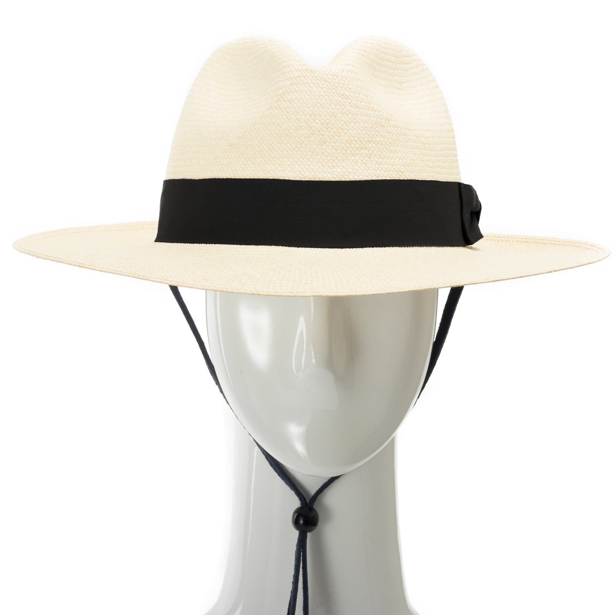 Panama Hat Fedora With Chin Strap Australian Leather Premium Chin